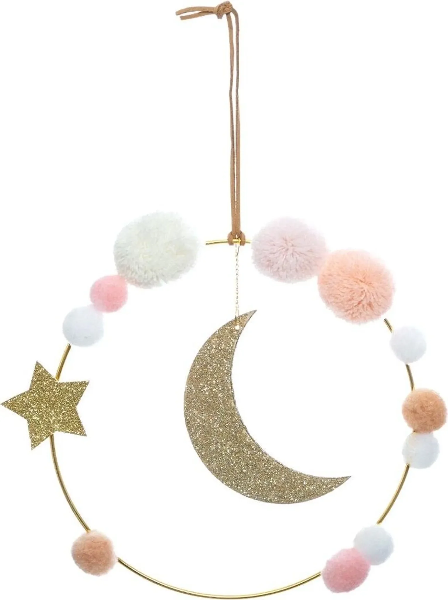 ATMOSPHERA CRÉATEUR D’INTERIEUR – Hängedeko „Mond & Pompons“