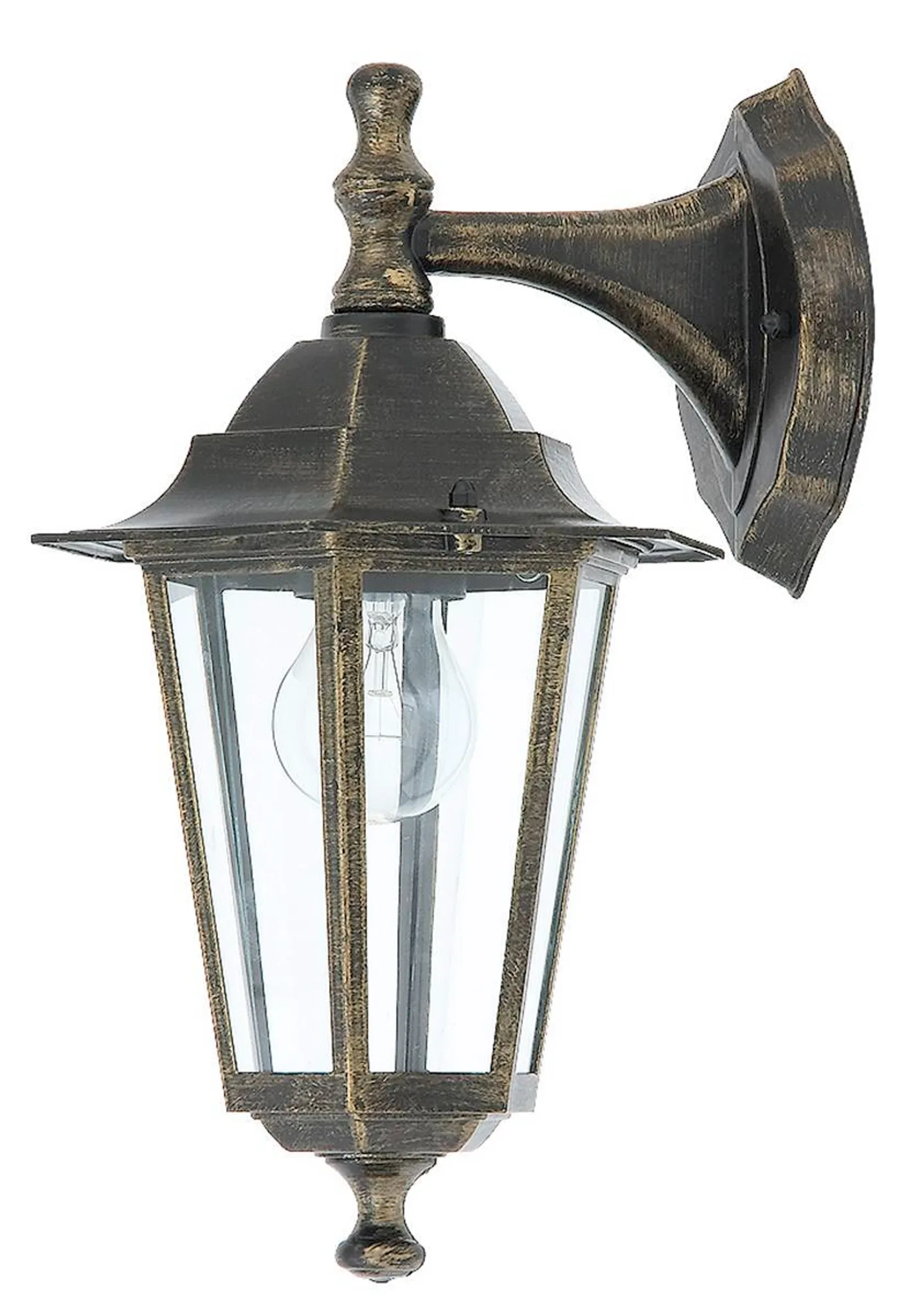 Rabalux 8232 Außenwandleuchte „Velence“ – Klassische Außenlampe in Gold Antik, E27, IP43