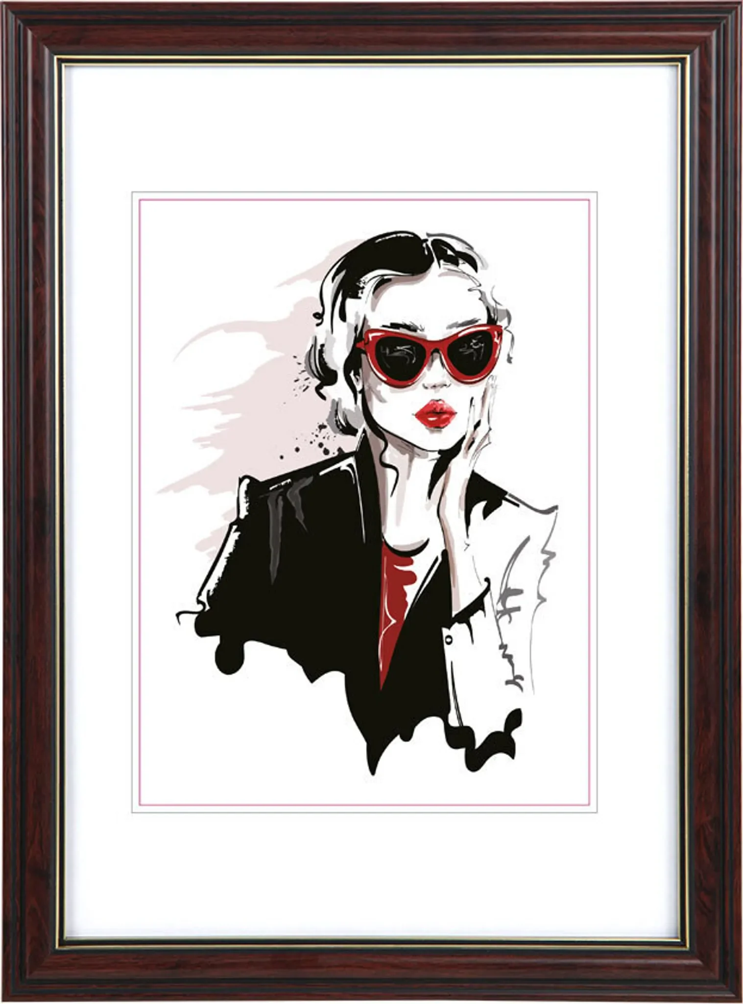 Bilderrahmen Mahagoni PS-2 – 10x15 cm