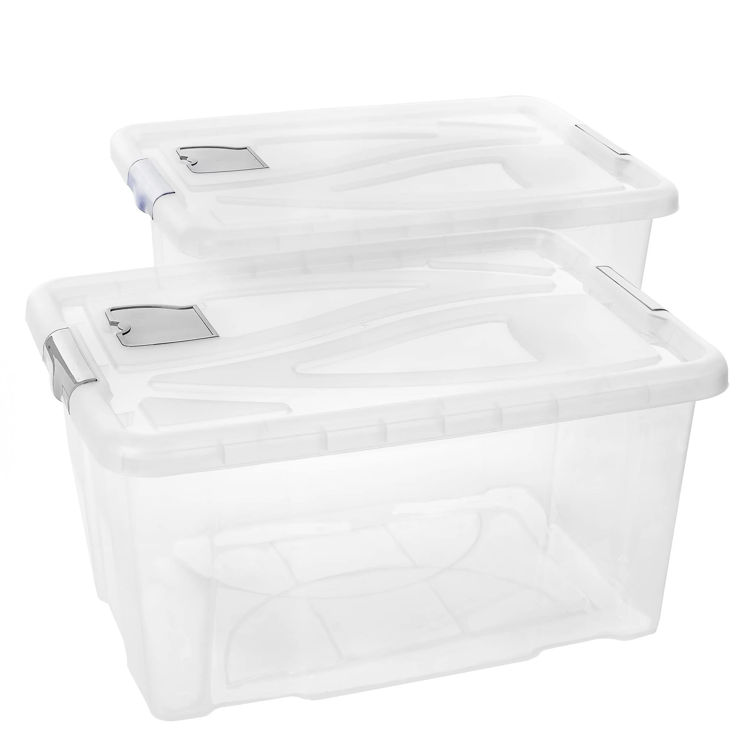 Centi Stapelbox 60L mit Deckel klar