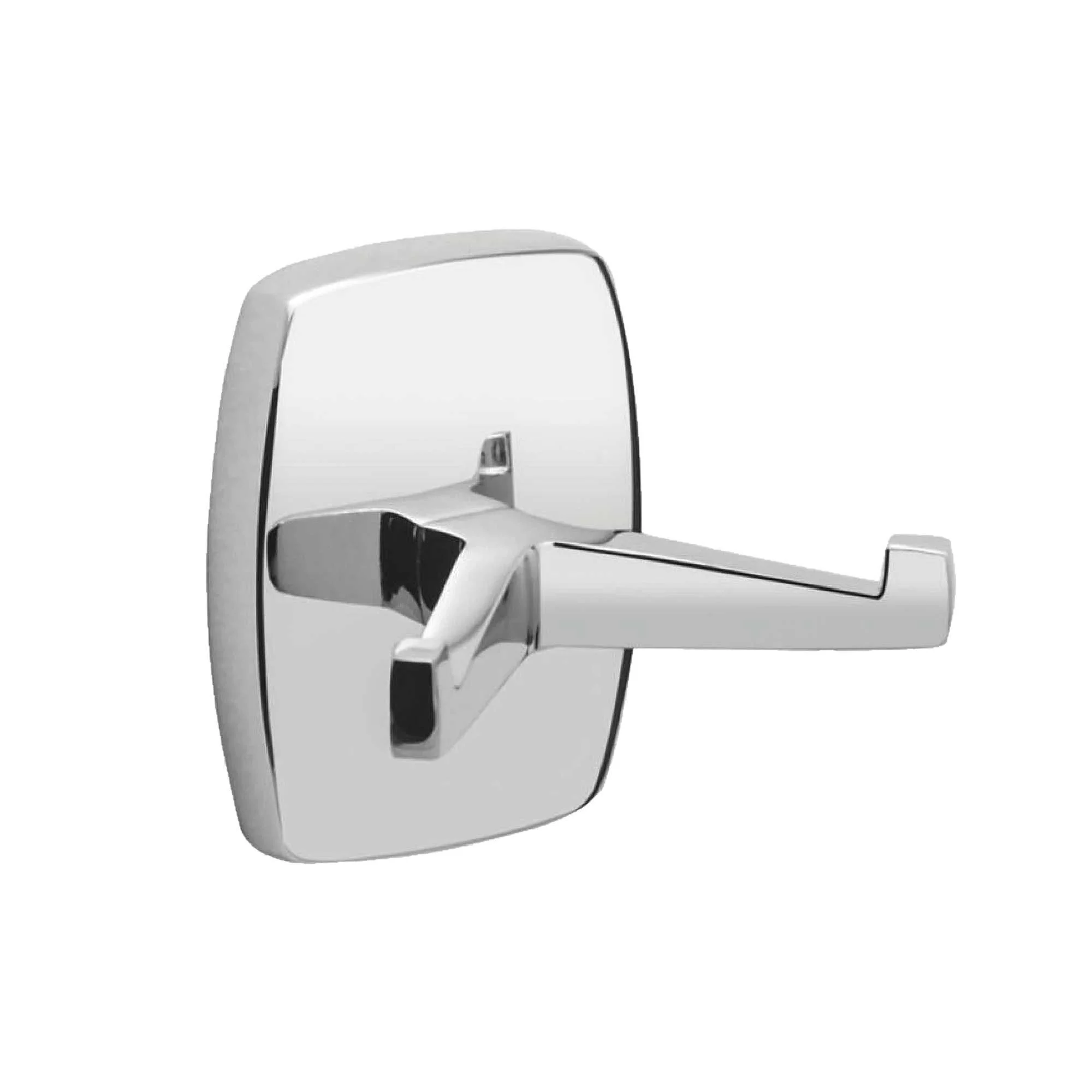 TECURO Doppelhaken „Serie 2000“ – Handtuchhalter aus verchromtem Metall