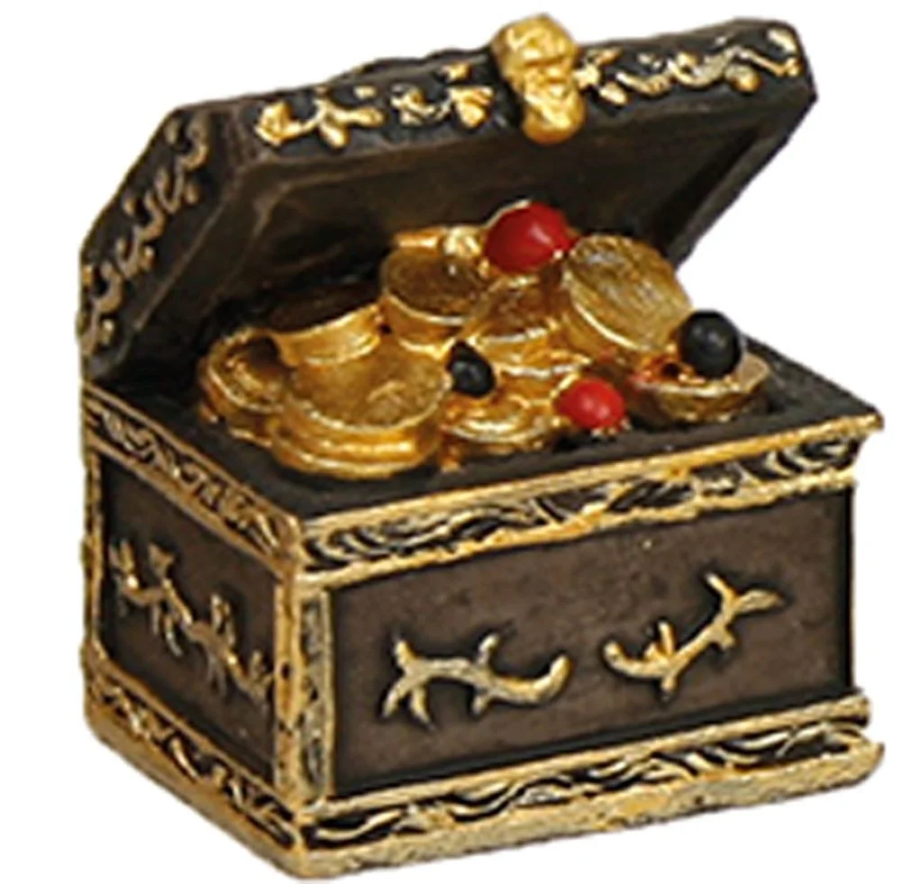 FADEDA Krippen-Zubehör – Kleine Schatzschatulle, Höhe 2,9 cm