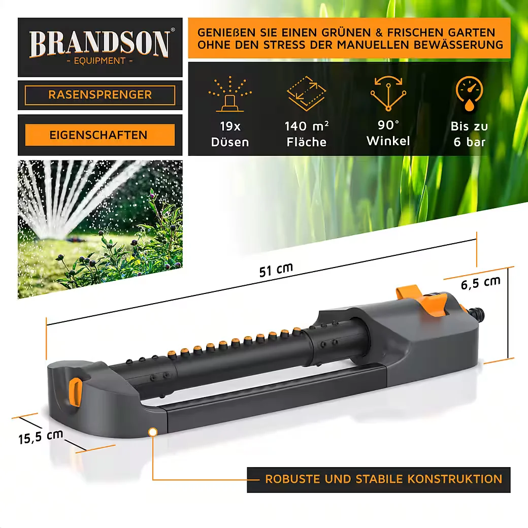 Brandson Viereckregner Rasensprenger