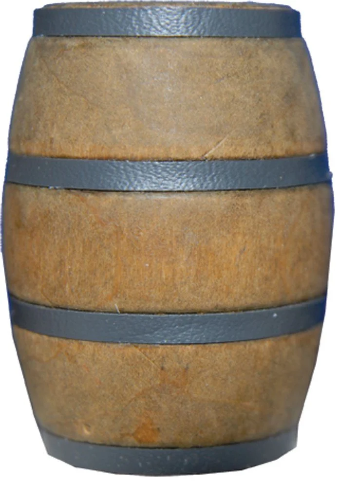 FADEDA Krippen-Zubehör – Holzfass, Höhe 3 cm