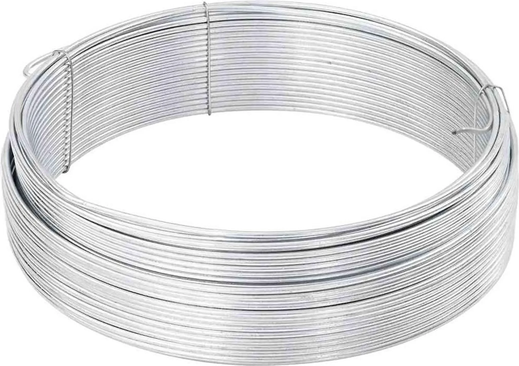 vidaXL Zaunbindedraht Silber – 25 m, Heißgetauchter verzinkter Stahldraht, wetterfest & langlebig