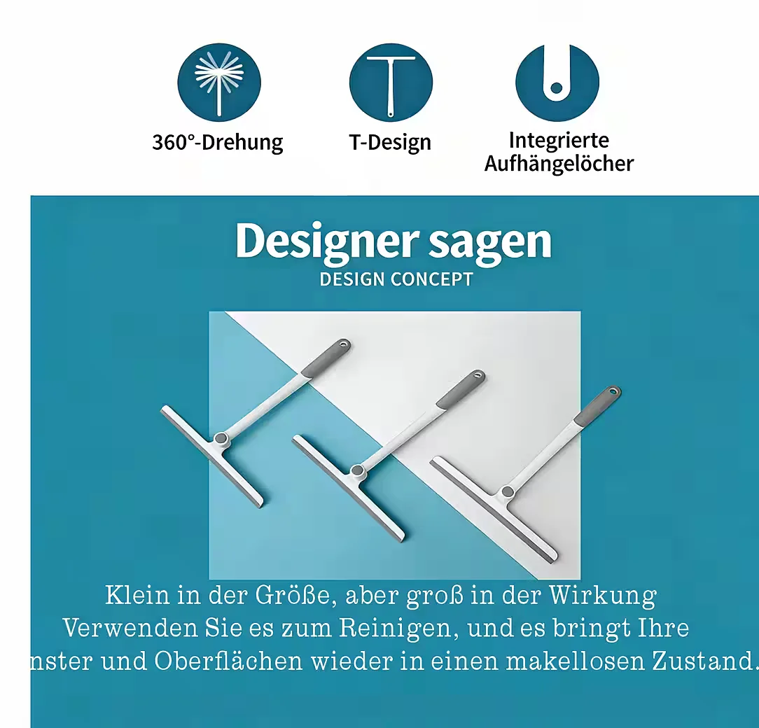 JUMPEAK Duschabzieher Fensterwischer