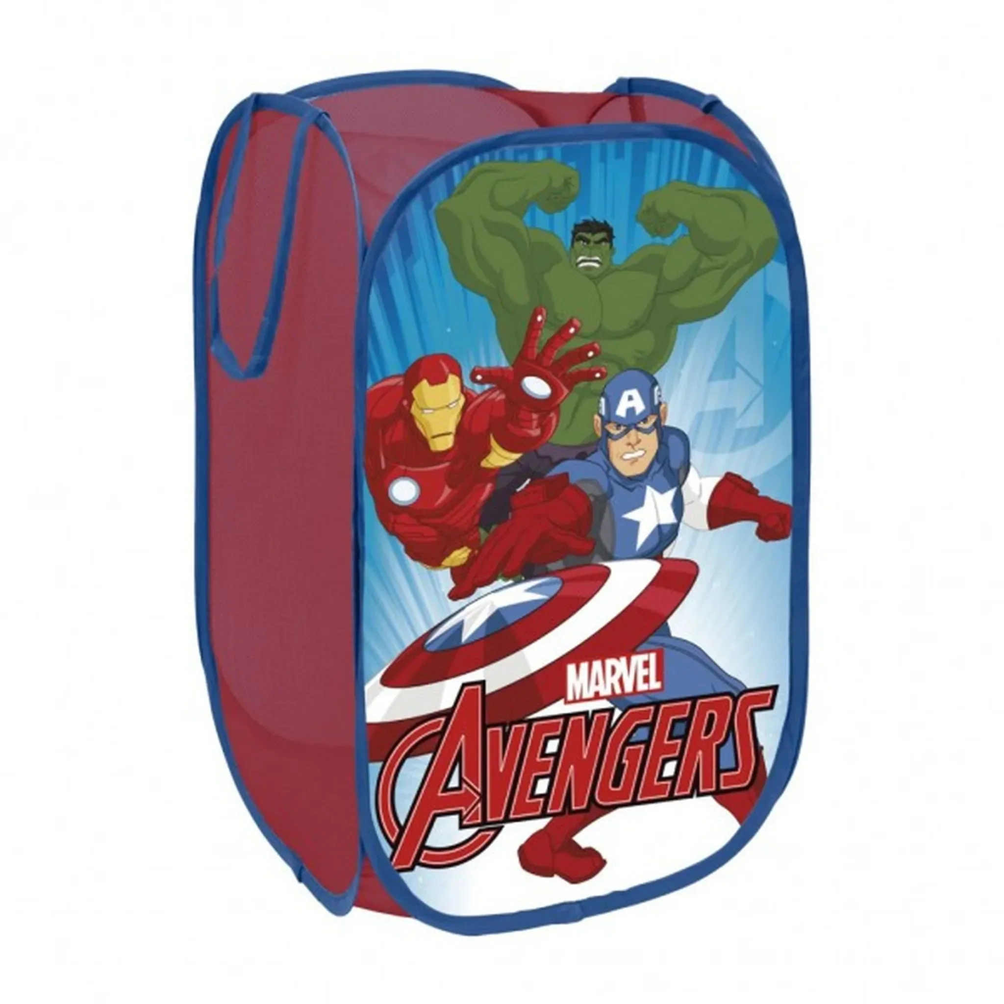 Marvel Avengers Pop-up-Korb – Spielzeug- & Wäschekorb 36×36×58 cm