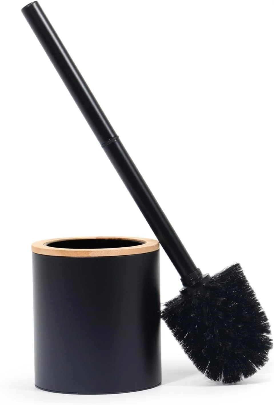 ZEDELMAIER Badaccessoire-Set – WC-Bürste & Halter, Edelstahl & Holz, 2-teilig