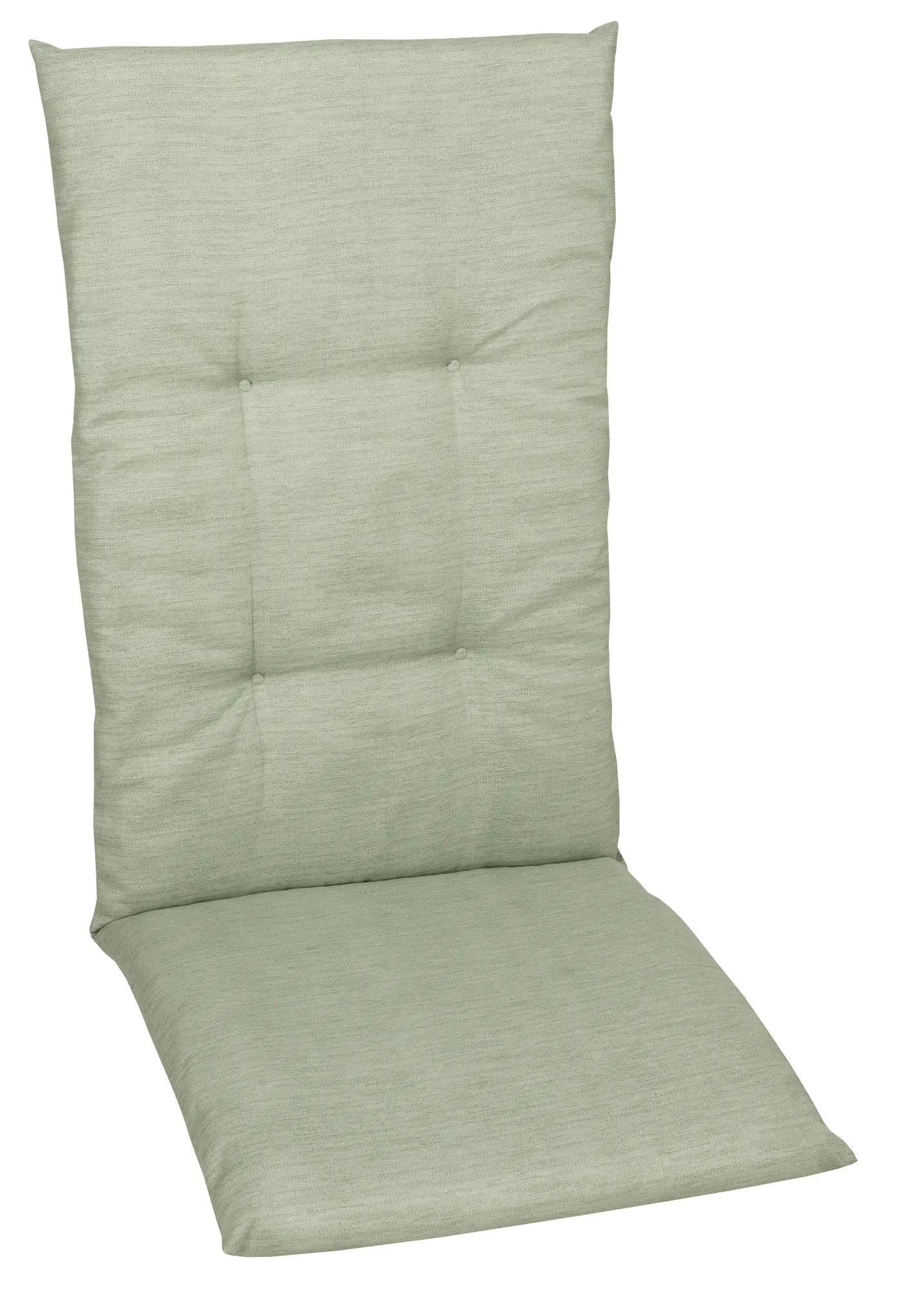 GO-DE Sesselauflage Hochlehner – 118 × 48 × 5 cm, hellgrün