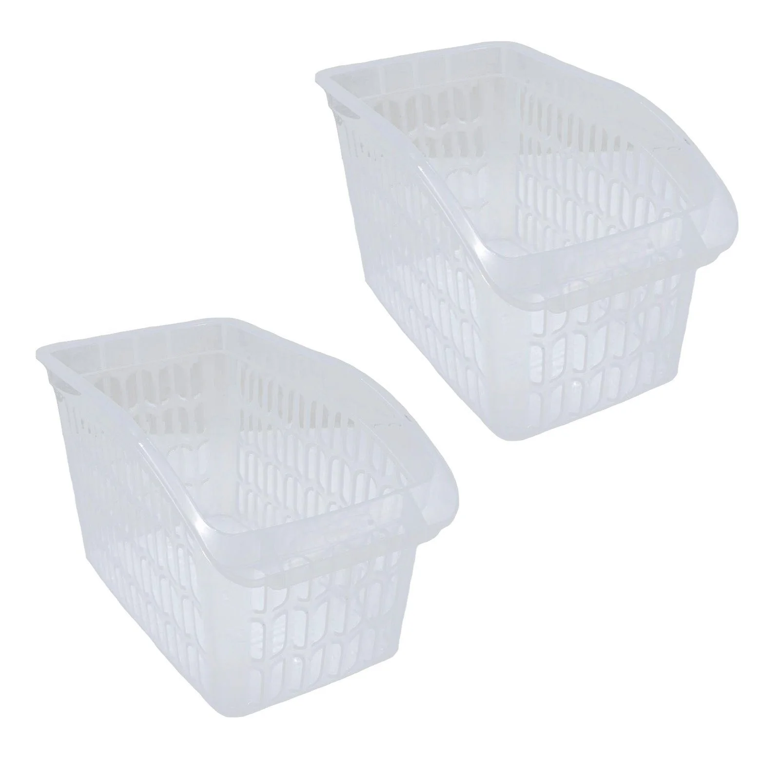 HAC24 Aufbewahrungskorb 2er Transparent