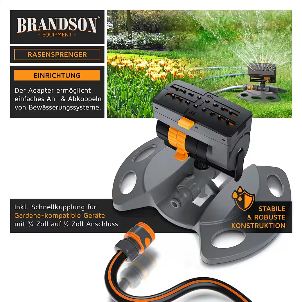 Brandson Viereckregner Rasensprenger