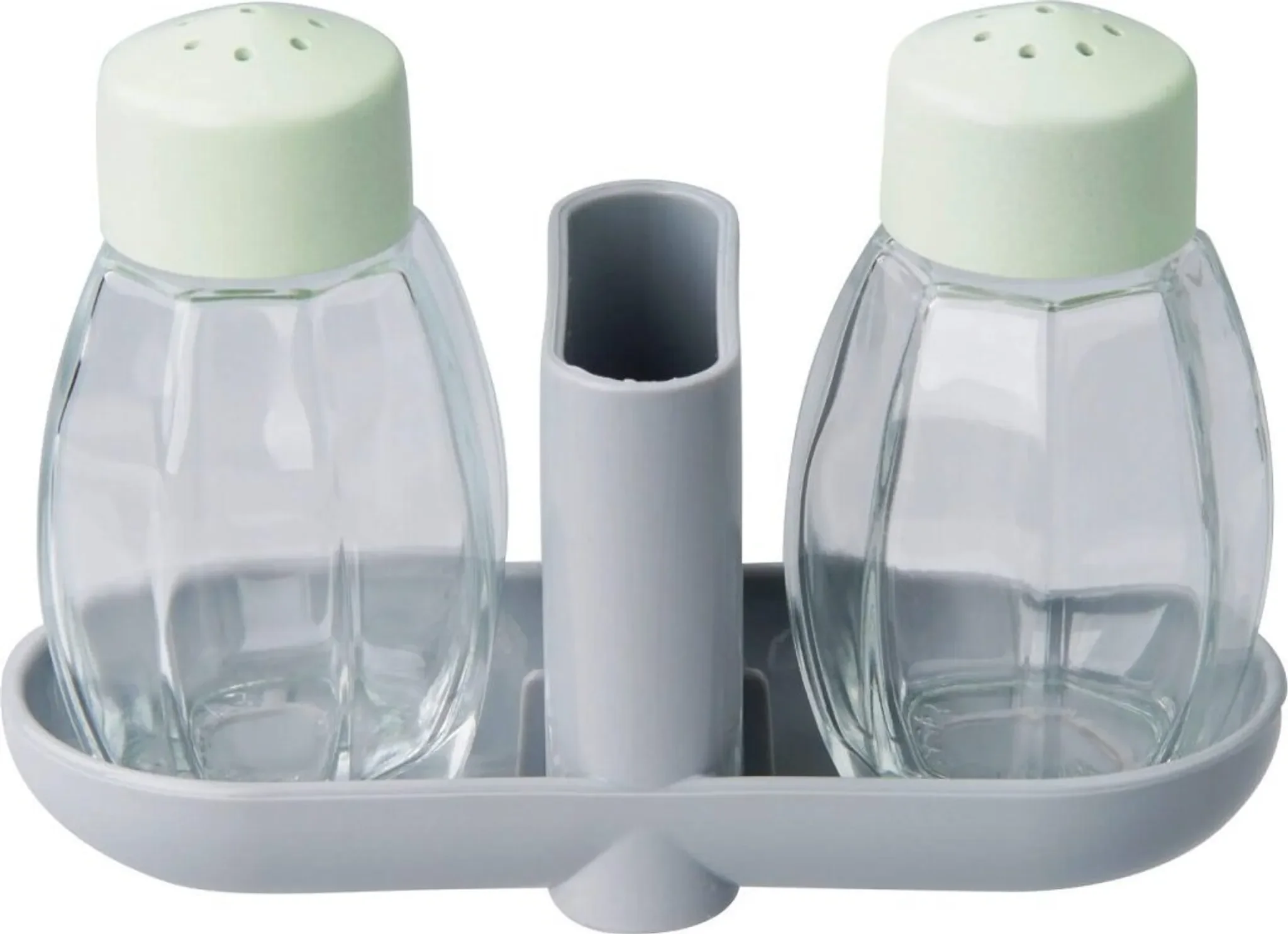 Fackelmann – Salz- & Pfefferstreuer-Set „ECO“ mit Zahnstocherbehälter (3-tlg.)