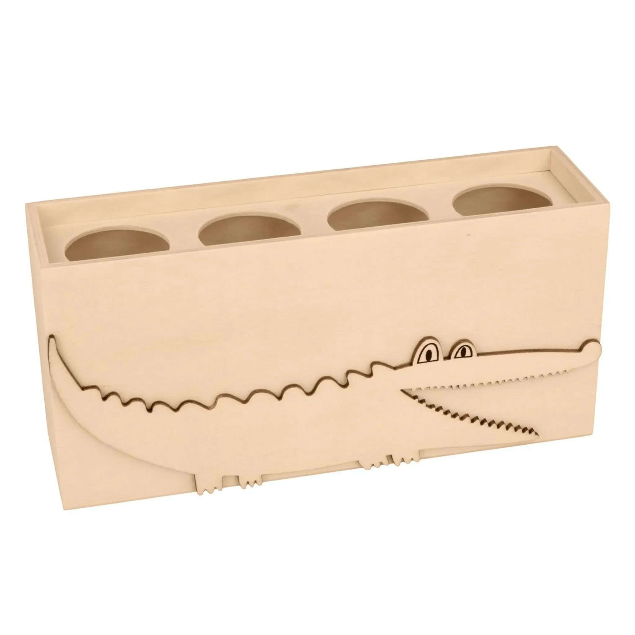 Artemio Bleistifttopf „Krokodil“ aus Holz